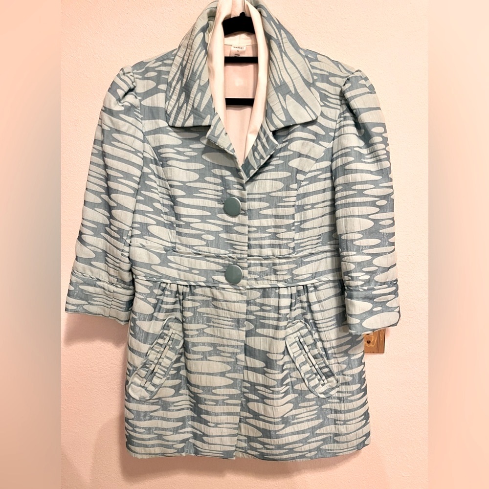 Super cute turquoise jacket by Mac and Jac